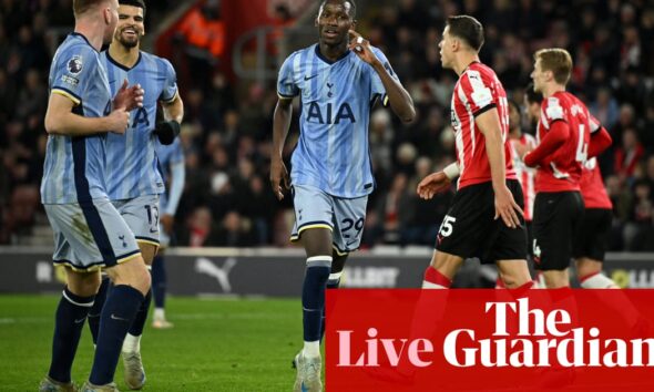 Southampton 0-5 Tottenham: Premier League – as it happened | Premier League