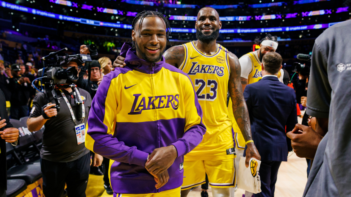 WATCH: Lakers' Bronny James goes off for 30 points in first G League road game