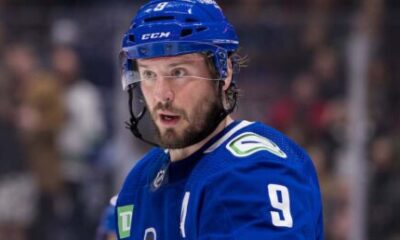 Why was Miller taken off Vancouver Canucks top power-play unit?