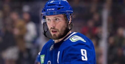 Why was Miller taken off Vancouver Canucks top power-play unit?