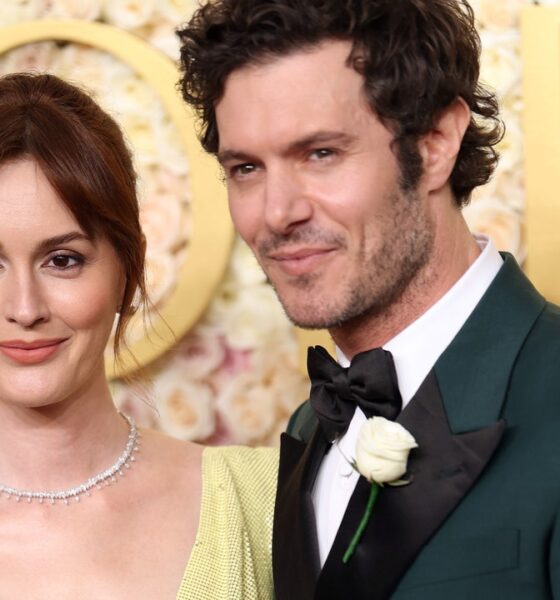 Adam Brody and Leighton Meester Hit the Golden Globes 2025 Red Carpet