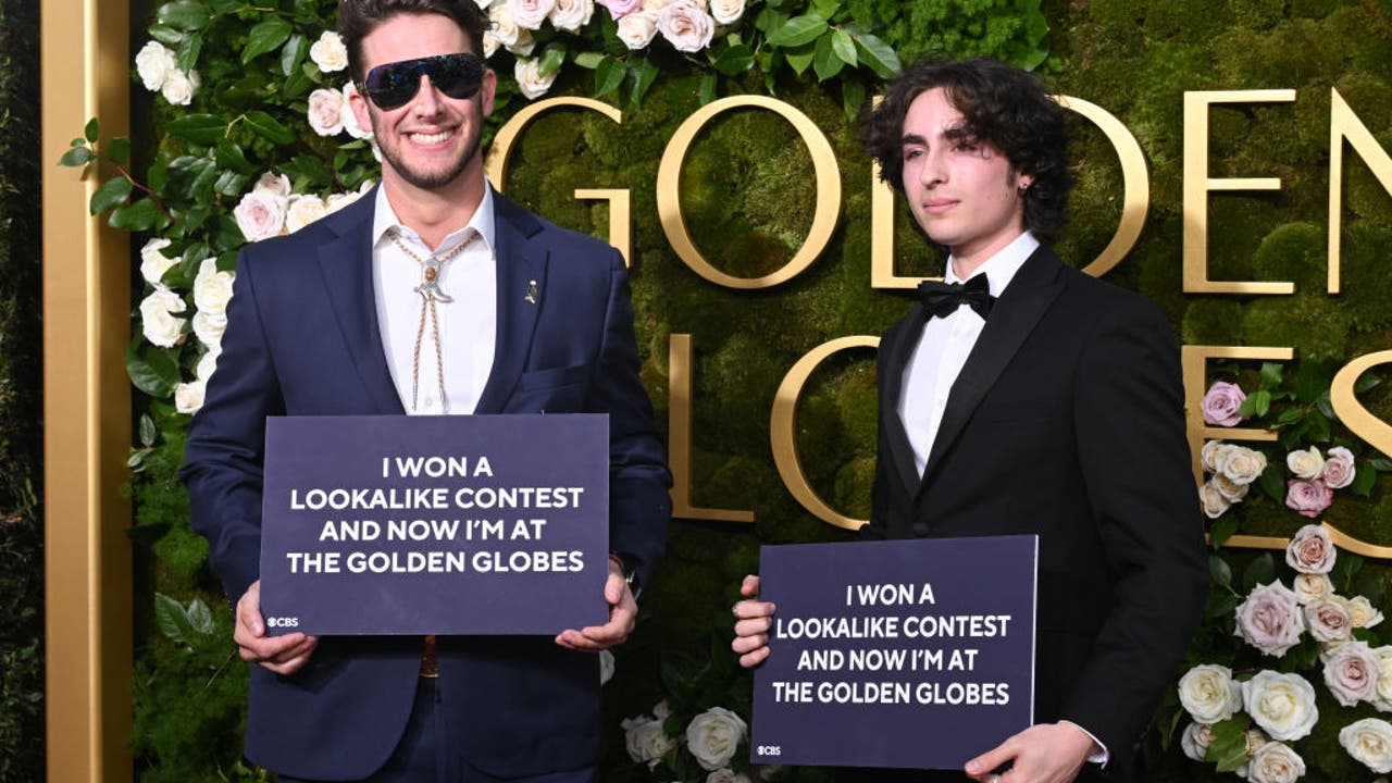 Golden Globes 2025: Glen Powell, Timothée Chalamet lookalikes attend red carpet