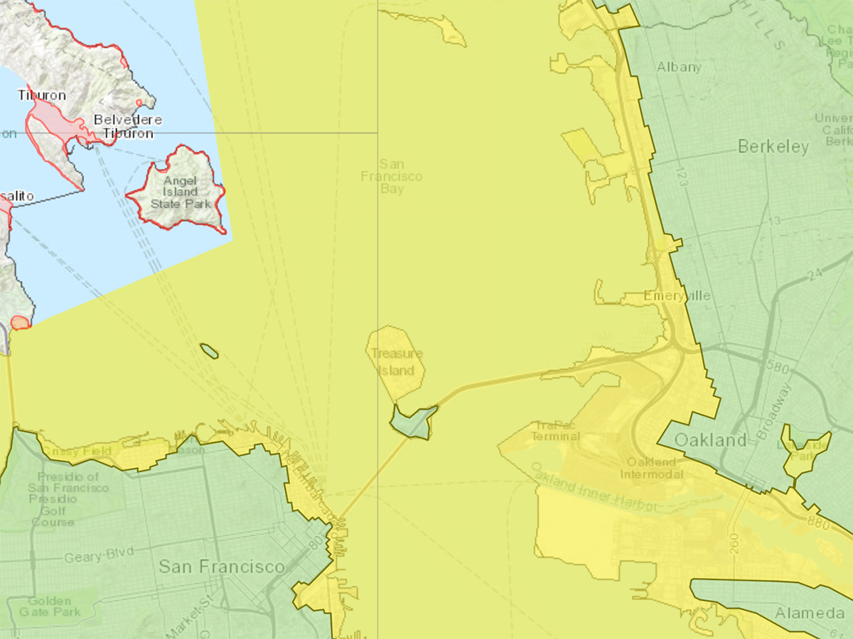 How far do you reside from Berkeley’s tsunami zone? See the hazard map.