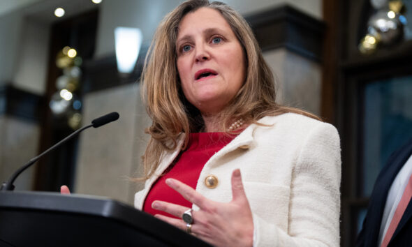 Première entrevue depuis décembre | Chrystia Freeland assure qu’elle « ne regrette rien »