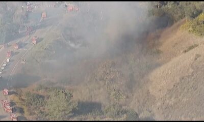 Brush fire, smoke, flames, evacuations, map in La Jolla