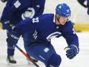 File photo: Elias Pettersson in action during the first day of the Vancouver Canucks Development Camp at UBC on July 11, 2022. 