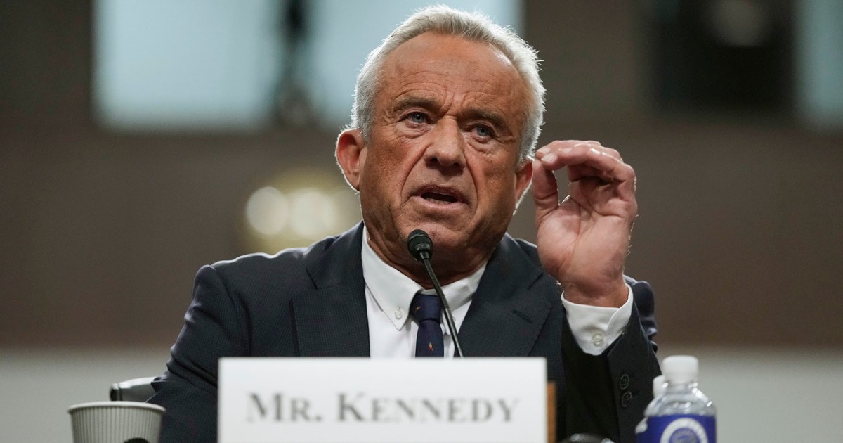 RFK Jr. grilled about his views on vaccines and abortion at first confirmation hearing