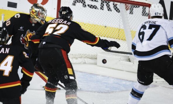 Crouse scores twice, Utah Hockey Club hand Calgary Flames 5-3 loss