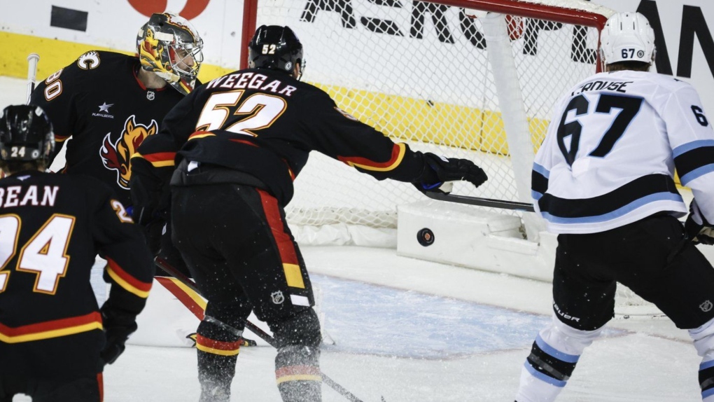 Crouse scores twice, Utah Hockey Club hand Calgary Flames 5-3 loss