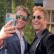 Glen Powell Adorably Greets His Look-Alike on Golden Globes Red Carpet