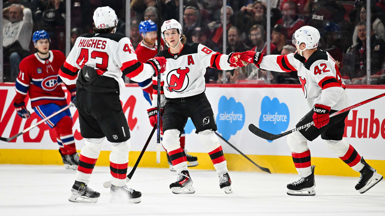 Jack Hughes scores in OT, Devils defeat Canadiens