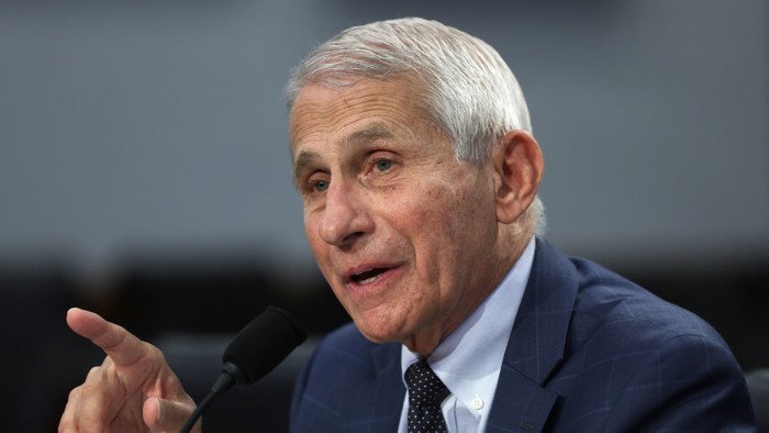 Anthony Fauci giving a speech