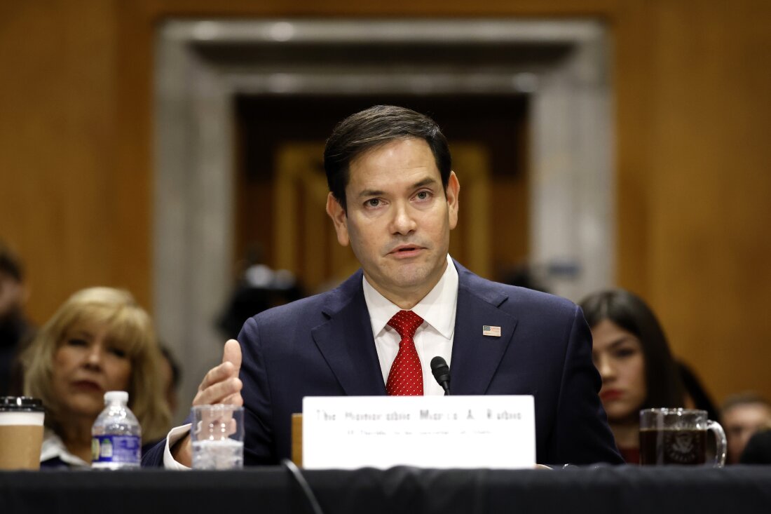 President-elect Donald Trump’s nominee for secretary of state, Sen. Marco Rubio, R-Fla., testifies during his Senate Foreign Relations confirmation hearing on Jan. 15.