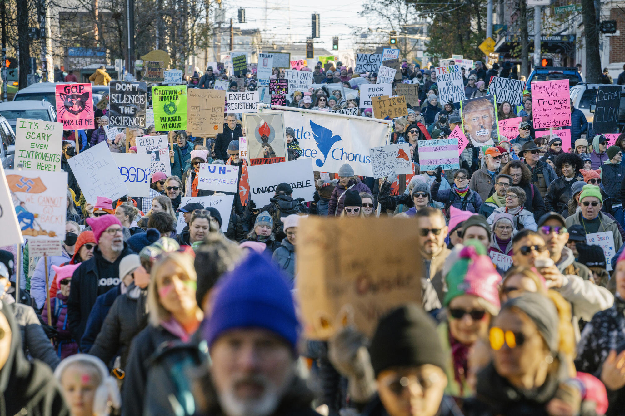 People’s March Seattle protest resumes ahead of Trump inauguration