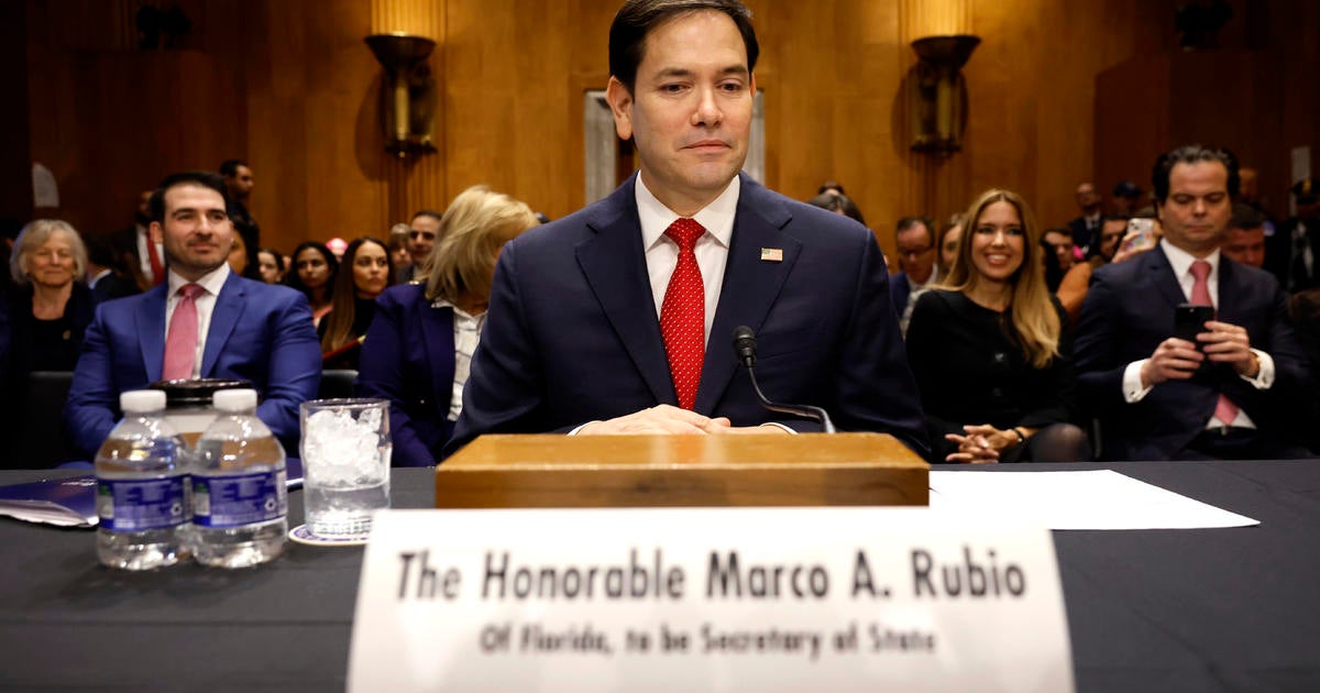 Rubio tells Senate committee the "top priority" of State Department will be U.S. in confirmation hearing