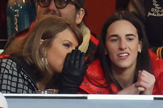 Taylor Swift, Caitlin Clark sit together to watch Chiefs-Texans