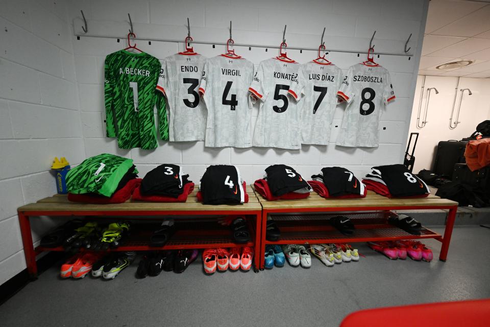 A look inside the Liverpool dressing room (Liverpool FC via Getty Images)